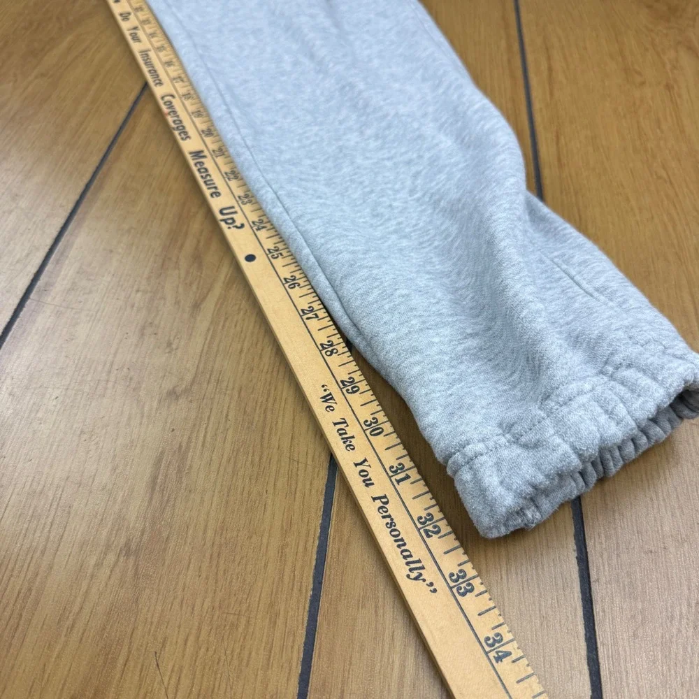 Hollister California Mens XL Grey Heather Jogger Sweatpants Drawstring Fleece